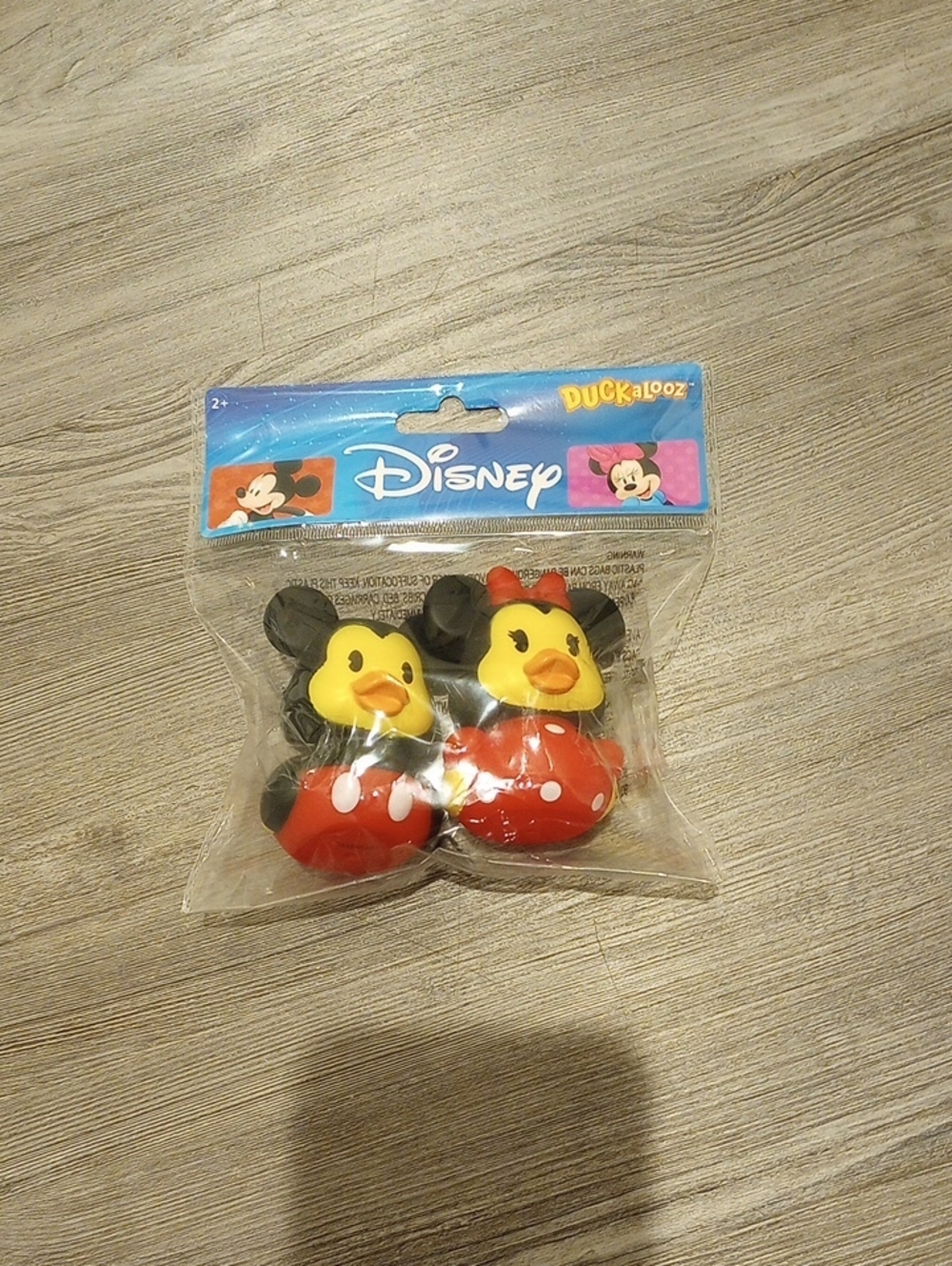 Disney Minnie & Mickey Duck Bath Toys - Red, Black, Yellow